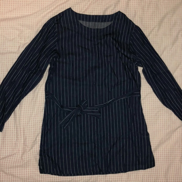 Long Sleeve Denim Mini Dress - Picture 3 of 3